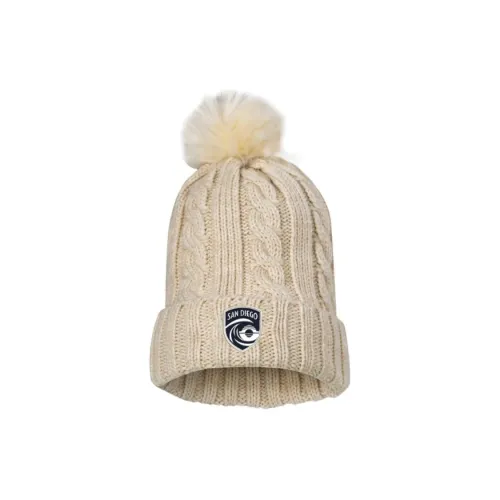 Nike Акриловые шапки-бини унисекс бежевого цвета