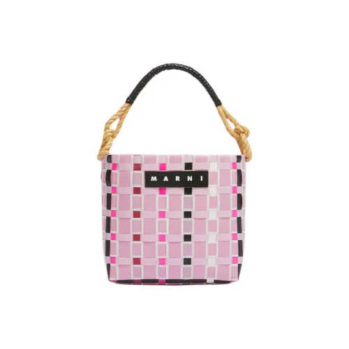 MARNI Тканый материал Полипропиленовая корзина Сумка Женская Розовая