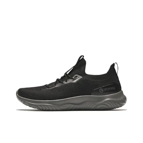 ANTA Амортизирующие кроссовки Slip-resistant Low Top для бега Мужские Основной черный