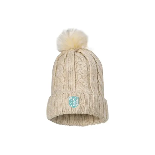 Nike Акриловые шапки-бини унисекс бежевого цвета