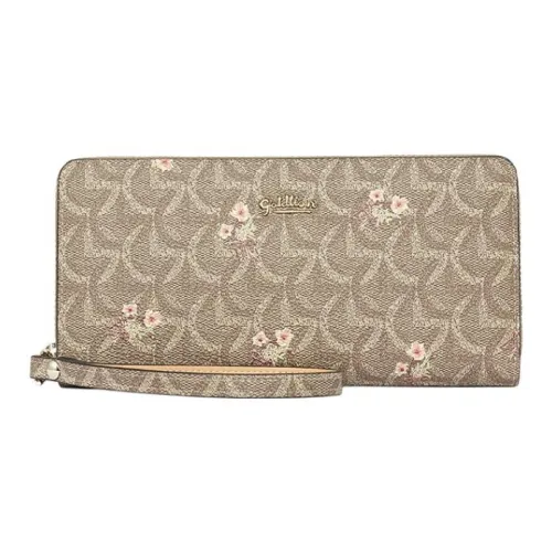 GOLDLION ПВХ Клатч Кошелек Женский Хаки Бордовый