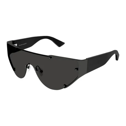 Alexander McQueen Нерегулярная форма Солнцезащитные очки Унисекс Черный