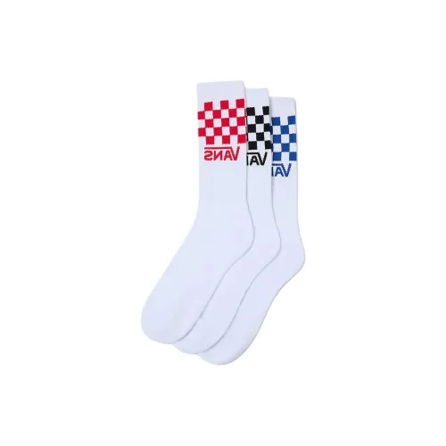 VANS 3 Pack Белые Мужские Носки до икры MID