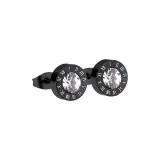 Роман numeral Серьги-гвоздики [Черный]