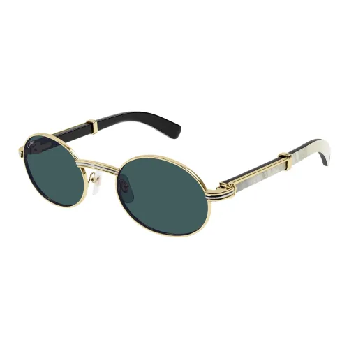 Cartier Metal OVAL SUNGLASSES Мужской Gold