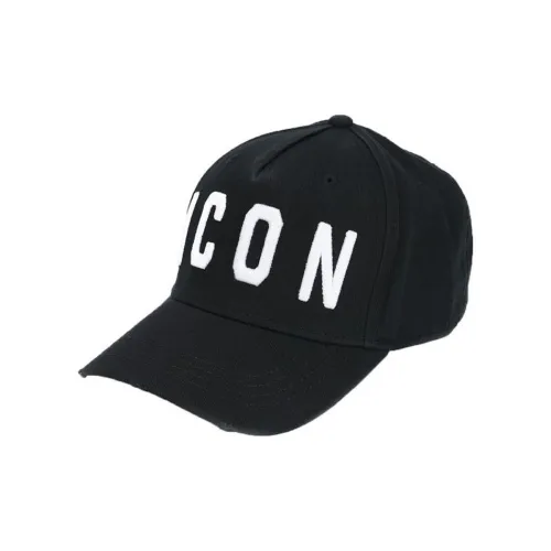 DSQUARED 2 Хлопок Бейсболки Мужские Черные
