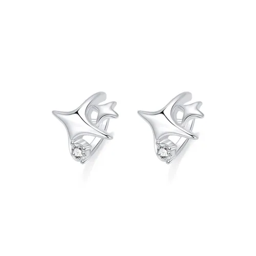 LUYUO Сплав Нижняя заколка On Серьги Унисекс