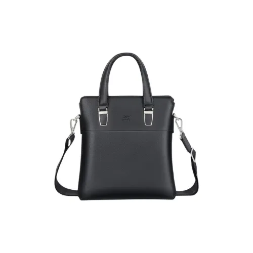 SEPTWOLVES Корова Кожа Одно Плечо Сумка Большая Мужская Черный и Мокко