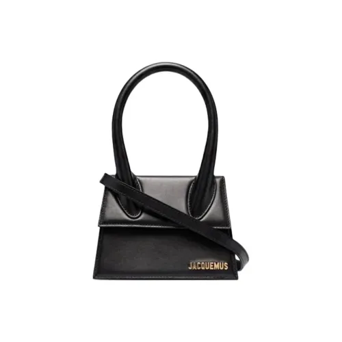 Jacquemus Le Chiquito Кожа Плечевая Сумка Сумка Мини Женская Черная