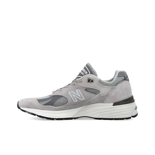 New Balance NB 991 Износостойкий Легкий Низкий Топ Беговые кроссовки Мужские Серые