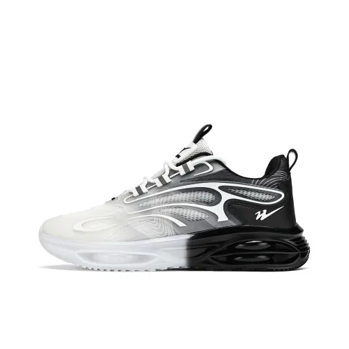 Binary Шок Absorbing Нескользящий Износостойкий Дышащий и Легкий Низкий Топ Casual Мужской Черный Белый