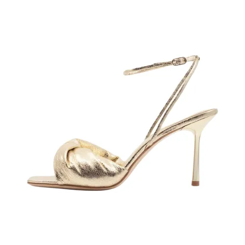 STUDIO AMELIA Твист Передняя часть One Ремень Сандалии 9 см Женские Золото