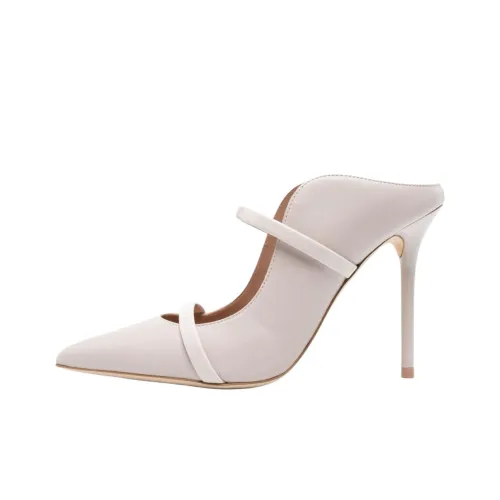 Malone Souliers Maureen Домашние тапочки 9,5 см Женские Бежевые