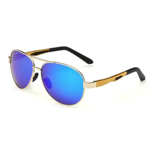 Thunder Pailong Сплав Aviator Солнцезащитные очки Мужские Золото Серый