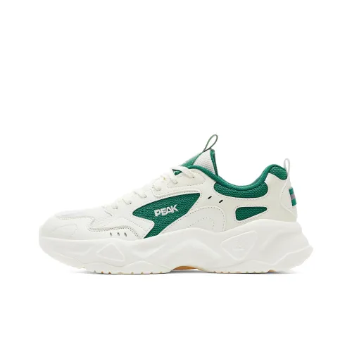 PEAK Амортизаторы Shock Slip-resistant Abrasion-resistant Дышащий Низкий Топ Casual Мужской Super Light Белый Зеленый