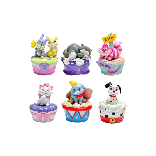 Miniso Disney Чашка Торт Storage Collection Мари Кошка Люцифер Слепые коробки Один Mystery Коробка Целая коробка 6 шт