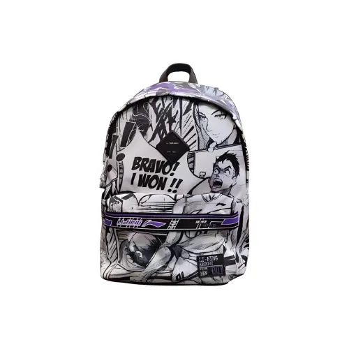 Лайнер Полиэстер Рюкзак Унисекс Черный Белый