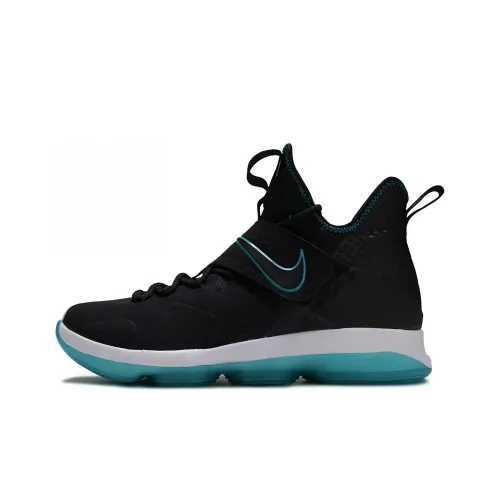 Nike Lebron 14 Red Carpet Shock Absorbers Slip-Resistant MID Баскетбольные кроссовки для игры Мужской Черный