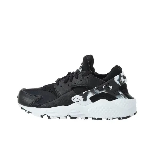 Nike Air Huarache Shock Absorbers Slip-resistant Low Top Беговые кроссовки Женские Черный Белый