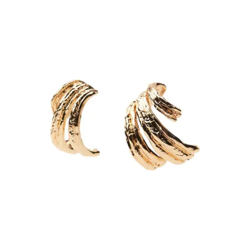 ZARA Серьги из цинка женские золотые