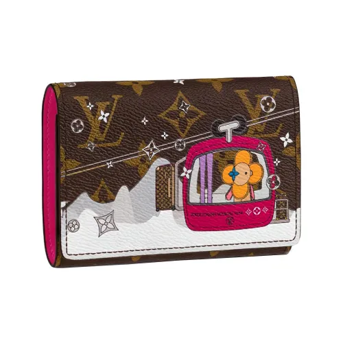 LOUIS VUITTON Victorine Кошелек из коровьей кожи женский коричневый