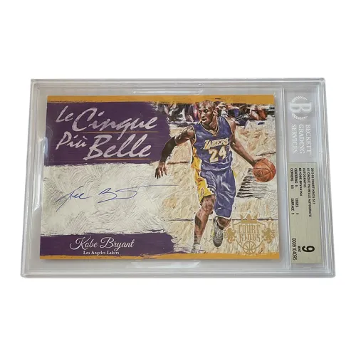 PANINI Kobe Bryant 2015-16 Масляная живопись Lakers Французская Подпись Год Третирования Баскетбольная карта Сертифицированные карты 1 шт