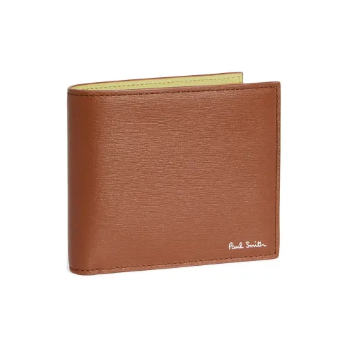 Paul Smith Телячья кожа Кошелек Унисекс Коричневый