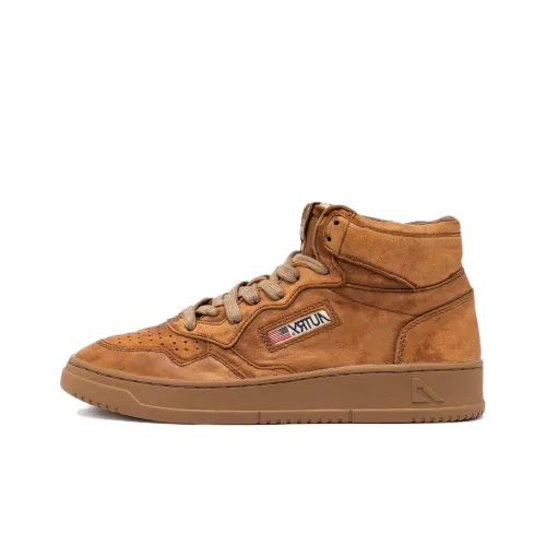 AUTRY Slip-resistant High Top Скейтборд Кроссовки Мужские Коричневые