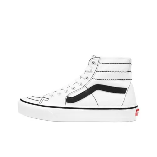 VANS SK8 Tapered Высокие Кроссовки для скейтбординга Унисекс Белые