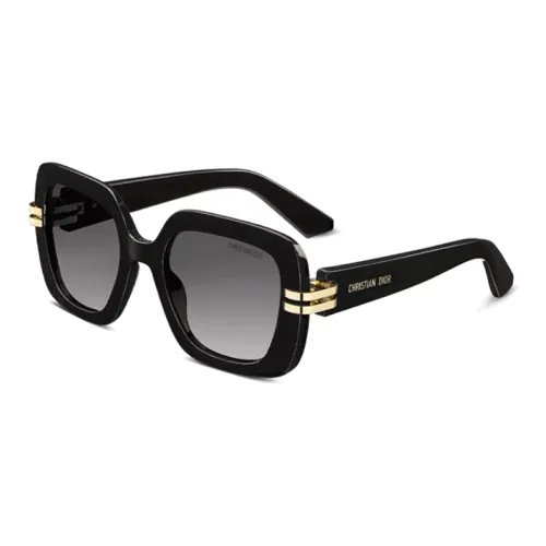DIOR Ацетат Квадратные Солнцезащитные Очки Унисекс Черные