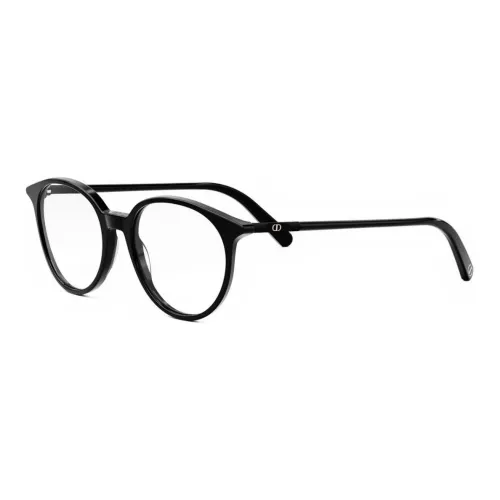DIOR Металлические Ацетатные Круглые Оправы для Очков Женские Черные