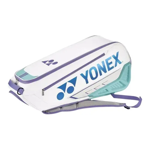 YONEX Ткань + Искусственная кожа Спортивная сумка Унисекс Белый Синий Фиолетовый