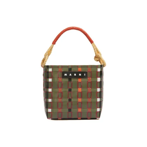 MARNI Полипропиленовая корзина Сумка Женская Темно-зеленая