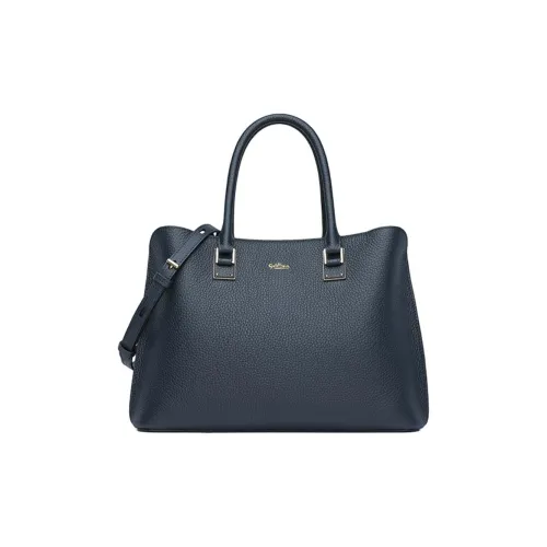 GOLDLION Сумка через плечо из коровьей кожи с синтетической кожей большая женская бордового синего цвета