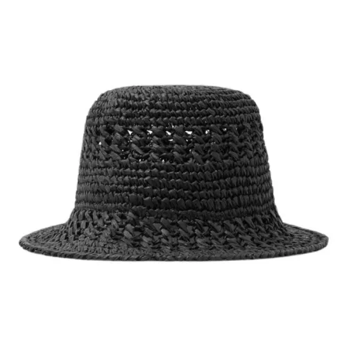 COS Бумага Шляпы ведра Женские Черный