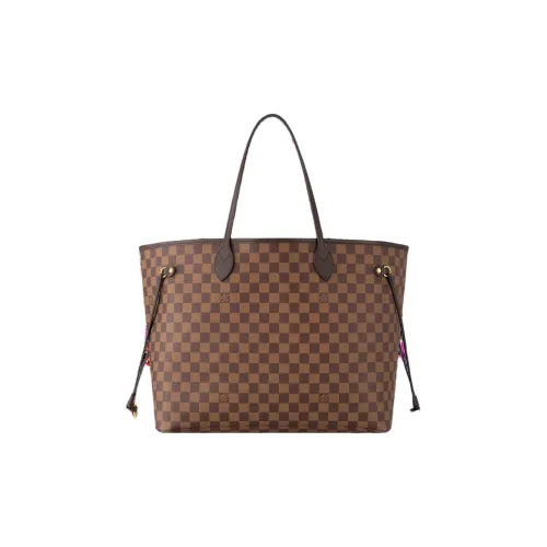 LOUIS VUITTON Damier Ebene Покрытый холст Тоут Сумка Сумка для покупок Сумка Сумка через плечо Большая Женская Темно-коричневая