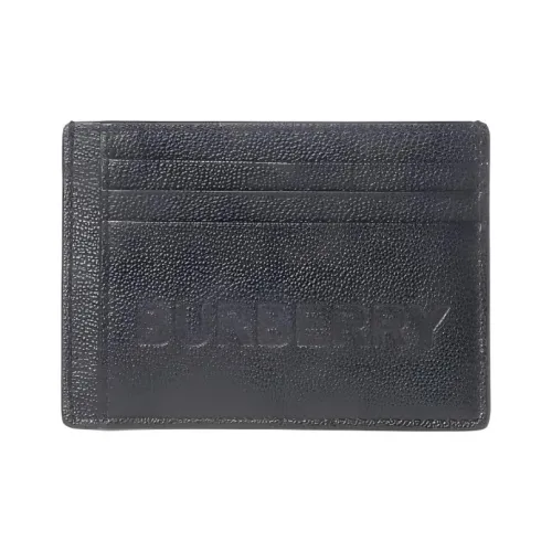 Burberry Коровья кожа Держатель для карт Унисекс Черный
