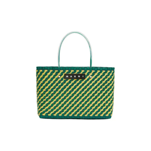 MARNI Полипропиленовая сумка-тоут из поливинилхлорида сумка для покупок женская зеленая