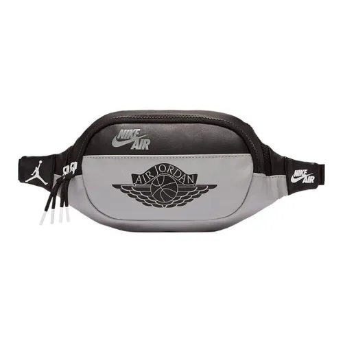 Джордан Синтетическая кожа Одно плечо Сумка через плечо Слинг-сумка Сумка на пояс Маленький Унисекс Тень Серый Черный Серый