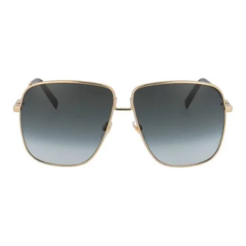 GIVENCHY Металл Квадратные Солнцезащитные очки Женские Золотые