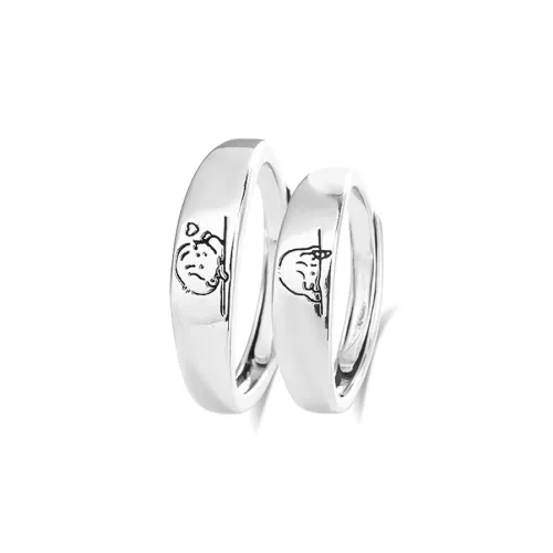 MUYAN Сплав Два Маленьких Сердца Кольцо Унисекс