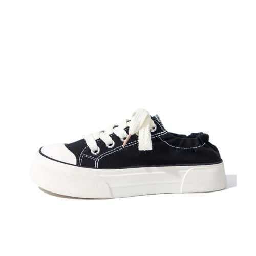 Feiyue Canvas Shoes Low Top Black Women's