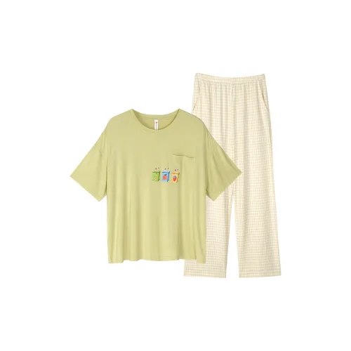 Song Qianya Пижамный комплект женский светло-желтый