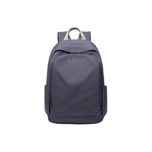 PULUWIRR Холст Рюкзак Стандартный Унисекс Темно-серый Экрю