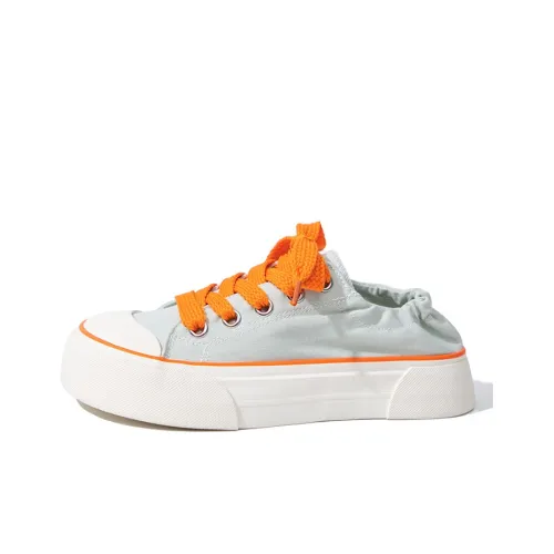 Feiyue Canvas Shoes Low Top Light Green Women's