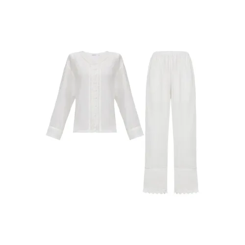 BLEO Pajama Комплект Женский Чисто Белый