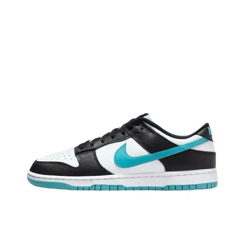 nike Dunk Low 'Dusty Cactus' противоскользящие устойчивые к истиранию низкий топ скейтборд унисекс черный белый синий