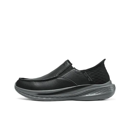 SKECHERS MENS USA Устойчивый к истиранию Дышащая Низкий Верх Повседневная Обувь Мужская Черная