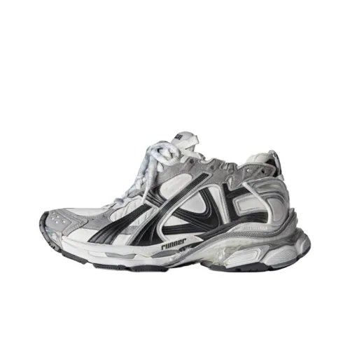 Balenciaga Runner Толстая подошва Низкий топ Серый Черный Мужской