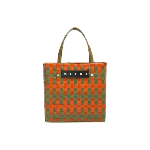MARNI Basket Series Полипропиленовая сумка Tote из коровьей кожи сумка для покупок мини-сумка женская желтая